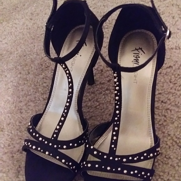 Fioni Nights Black Heel Sandals - Picture 3 of 8